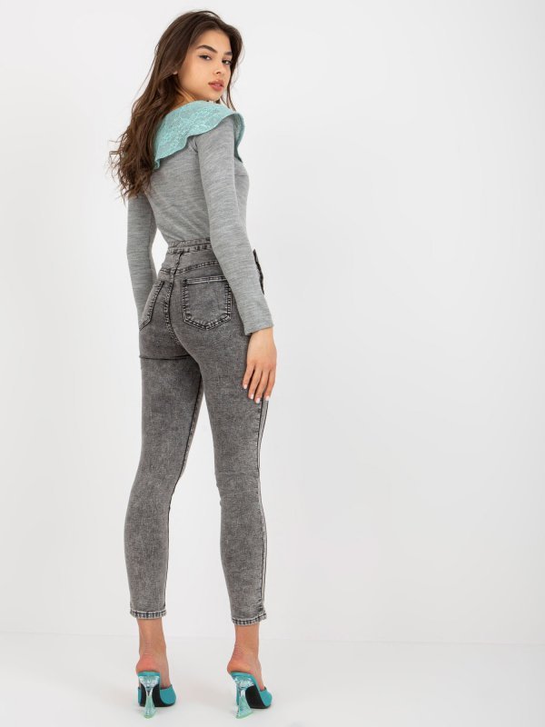 Spodnie jeans-NM-SP-M516.38P-ciemny szary rozmiar - XL