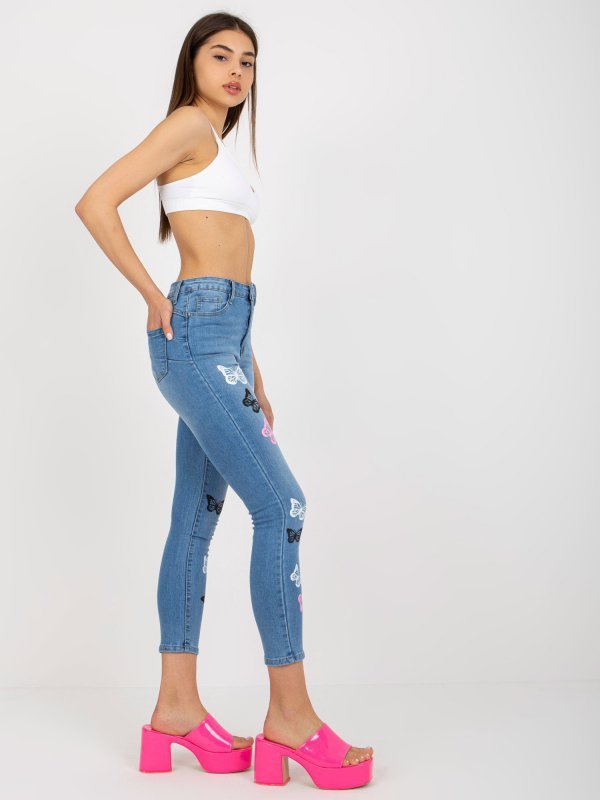 Spodnie jeans-NM-SP-D8015.31X-niebieski rozmiar - XL