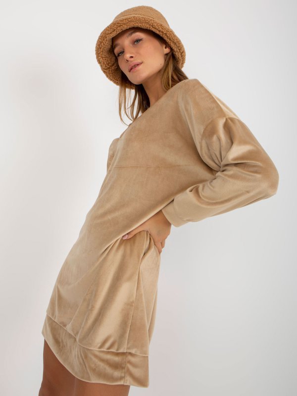 Tunika-RP-TU-8189.00X-beżowy rozmiar - L/XL