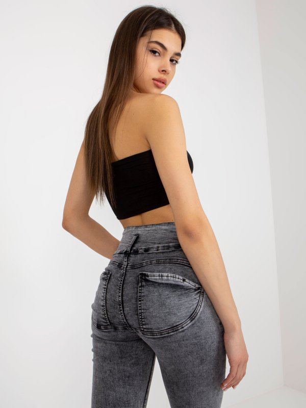 Spodnie jeans-NM-SP-L73.79P-ciemny szary rozmiar - XS