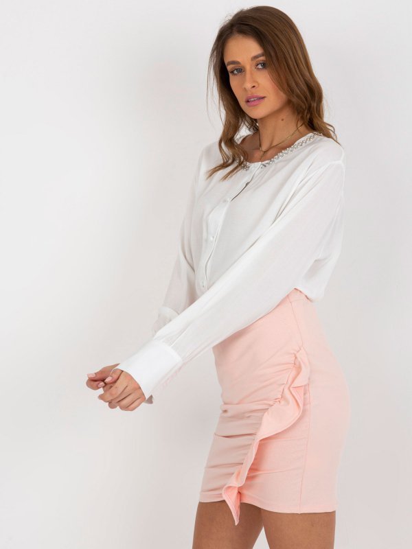 Koszula-LK-KS-509175.91P-ecru rozmiar - L/XL