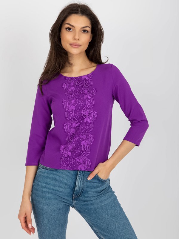 Bluzka-LK-BZ-506522.07-fioletowy rozmiar - 40
