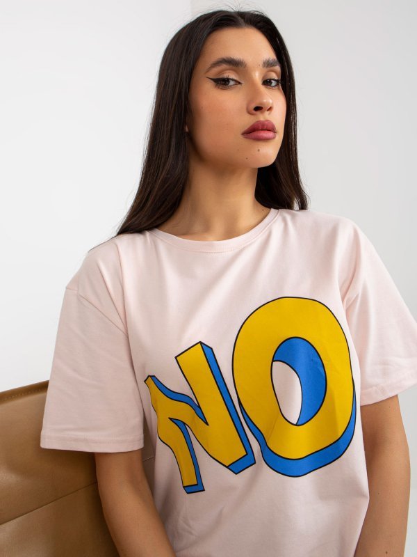 T-shirt-EM-TS-527-2.60P-jasny różowy rozmiar - ONE SIZE