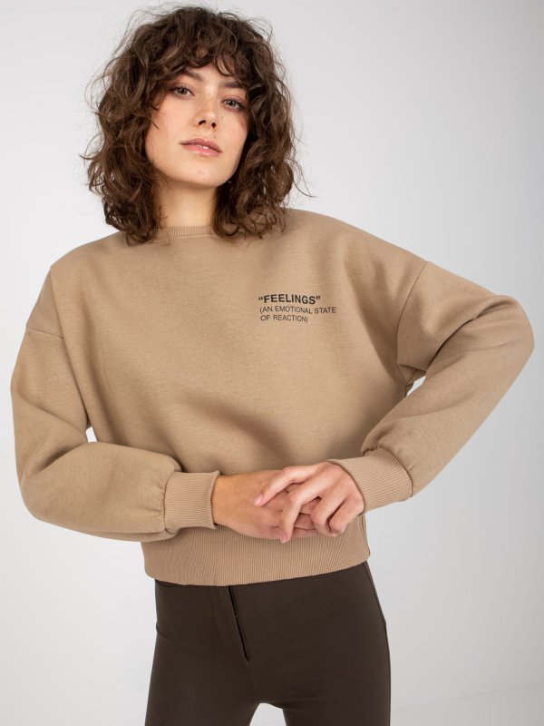 Bluza-EM-BL-ES-21-521.09X-ciemny bezowy rozmiar - ONE SIZE