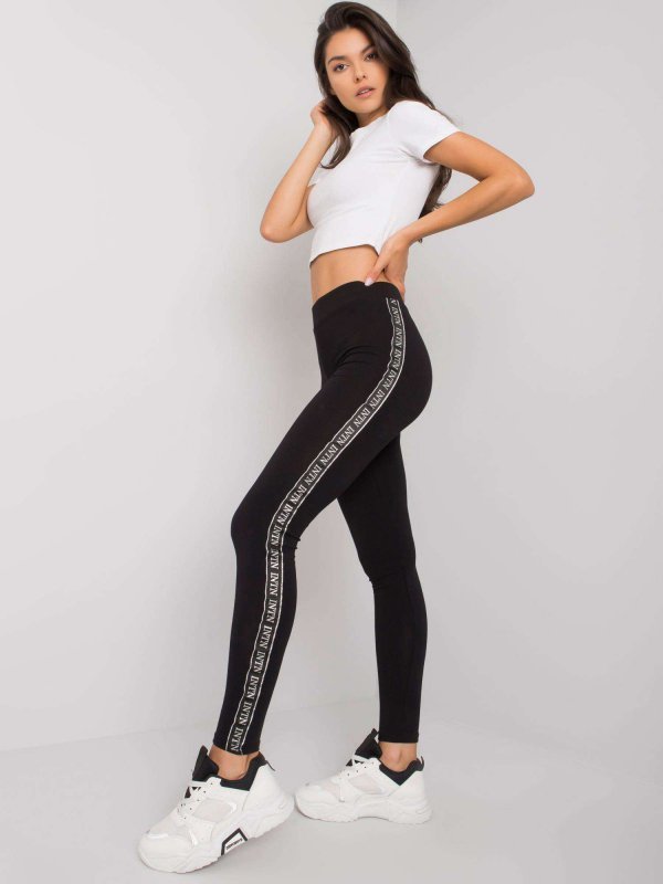 Leginsy-LA-LG-T-45.78P-czarno-srebrny rozmiar - L