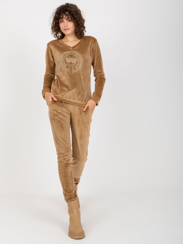 Komplet-RV-KMPL-8442.23P-camelowy rozmiar - L/XL