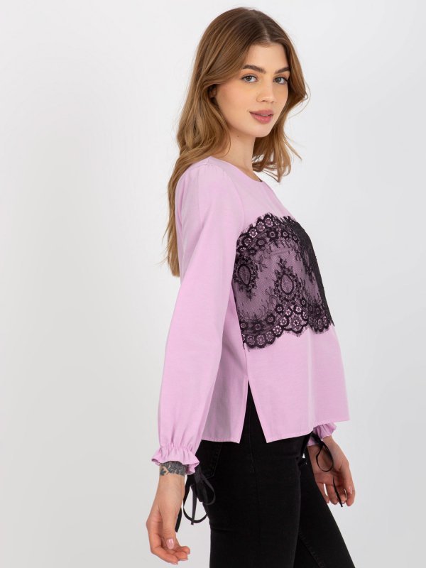 Bluzka-LK-BZ-506877.15X-jasny fioletowy rozmiar - 40