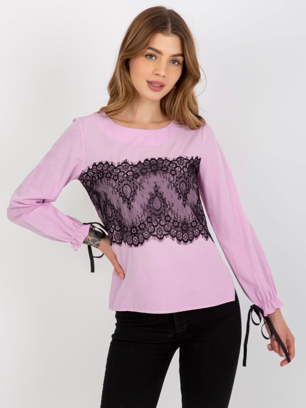 Bluzka-LK-BZ-506877.15X-jasny fioletowy rozmiar - 42