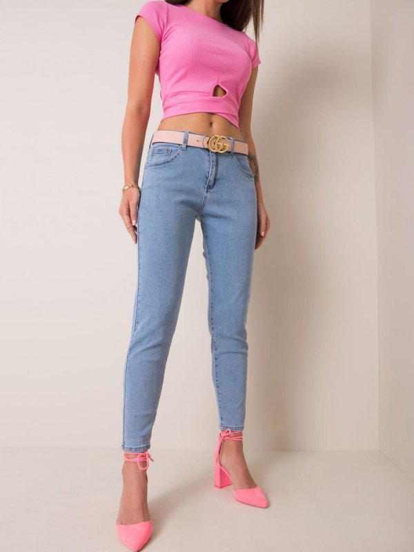 Spodnie jeans-NM-DE-SP-18180.11-niebieski rozmiar - XS
