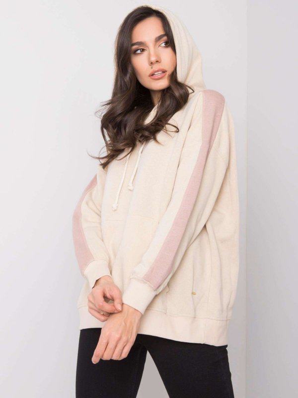 Bluza-TW-BL-G-078.16-beżowy rozmiar - S