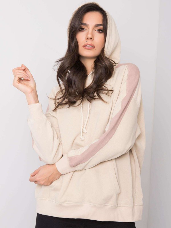 Bluza-TW-BL-G-078.16-beżowy rozmiar - L