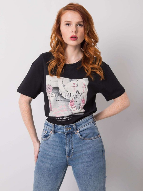 T-shirt-HB-TS-3048.31P-czarny rozmiar - S