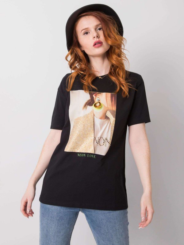 T-shirt-HB-TS-3055.18P-czarny rozmiar - S