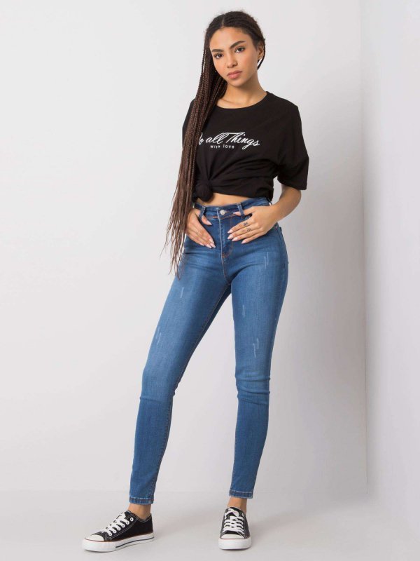 Spodnie jeans-319-SP-750.49-ciemny niebieski rozmiar - 26