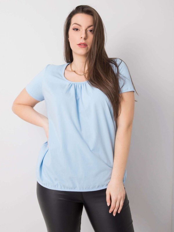 T-shirt-RV-TS-6320.85P-jasny niebieski rozmiar - XL