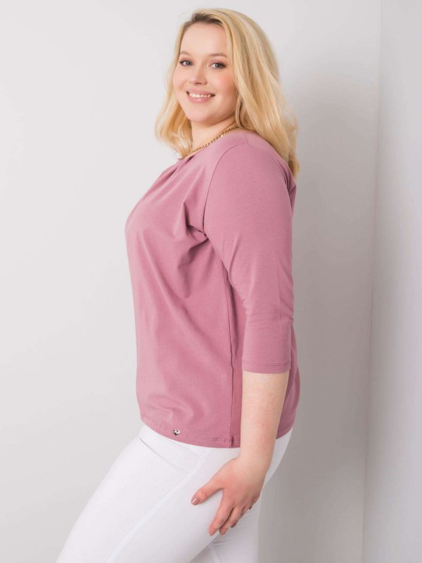 Bluzka-RV-BZ-6334.19P-ciemny różowy rozmiar - XL