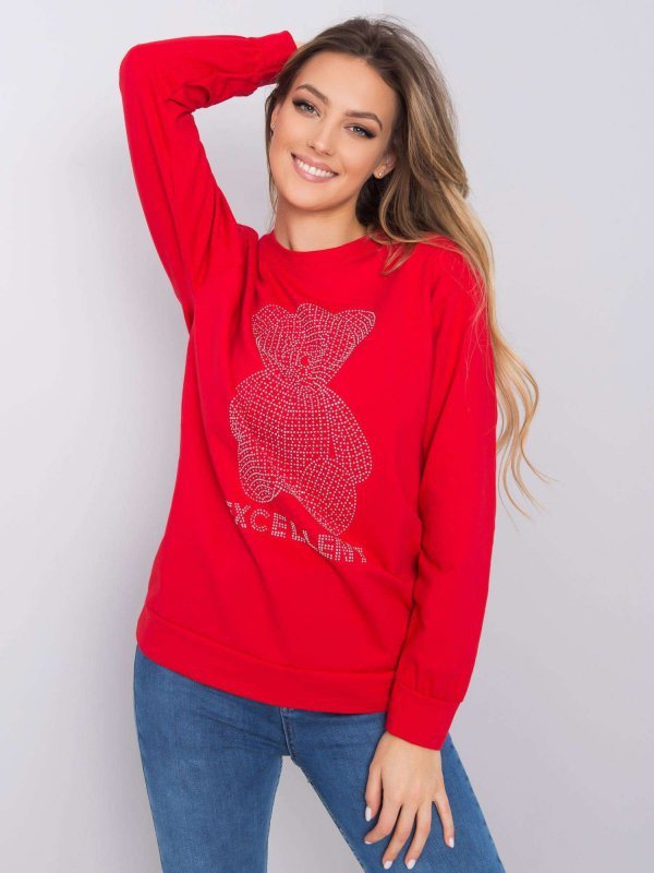 Bluzka-DHJ-BZ-12779.43P-czerwony rozmiar - ONE SIZE