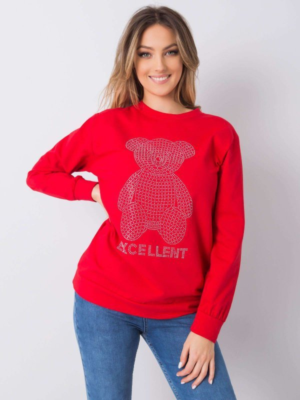 Bluzka-DHJ-BZ-12779.43P-czerwony rozmiar - ONE SIZE