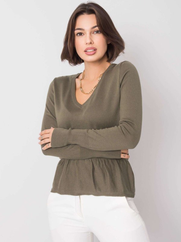 Bluzka-259-BZ-22513.73-khaki rozmiar - S