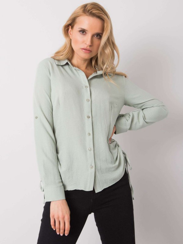Koszula-328-KS-4054.87-pistacjowy rozmiar - XL