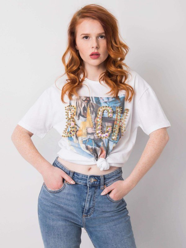 T-shirt-HB-TS-3056.77P-biały rozmiar - L