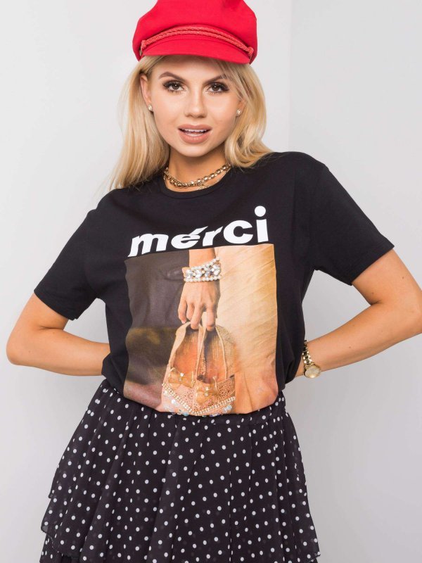 T-shirt-HB-TS-3024.40P-czarny rozmiar - M