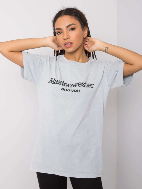 T-shirt-157-TS-6449.50P-szary rozmiar - L