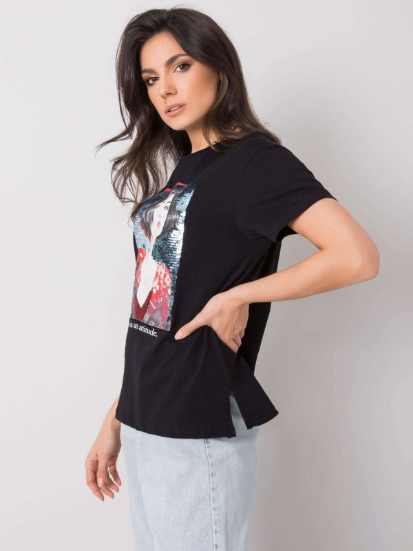 T-shirt-PM-TS-SS21TX04.31-czarny rozmiar - S
