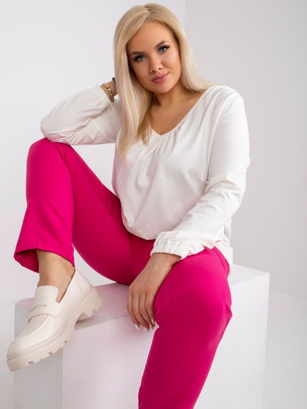 Bluzka-RV-BZ-6332.53P-ecru rozmiar - 2XL
