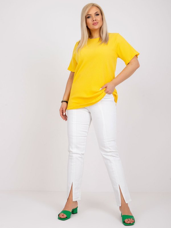 Bluzka-RV-BZ-6323.92-żółty rozmiar - 3XL