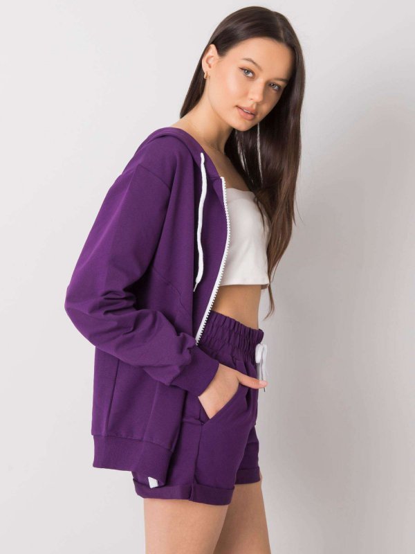 Komplet-FA-KMPL-6391.39P-ciemny fioletowy rozmiar - ONE SIZE