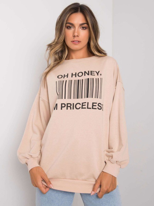 Bluza-EM-BL-536/1.13-beżowy rozmiar - L/XL