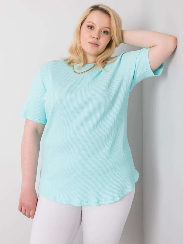 Bluzka-RV-BZ-6323.92-mietowy rozmiar - XL