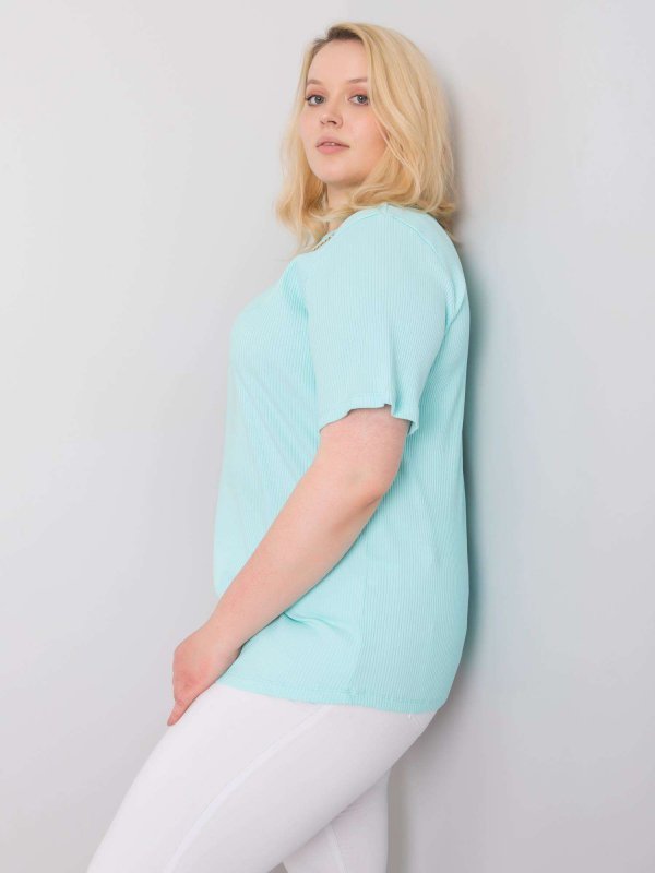 Bluzka-RV-BZ-6323.92-mietowy rozmiar - XL