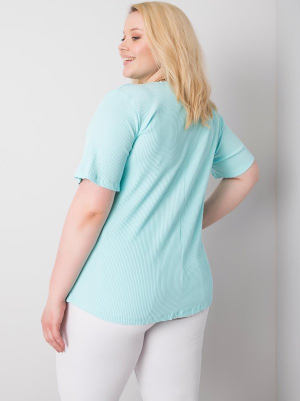 Bluzka-RV-BZ-6323.92-mietowy rozmiar - 3XL