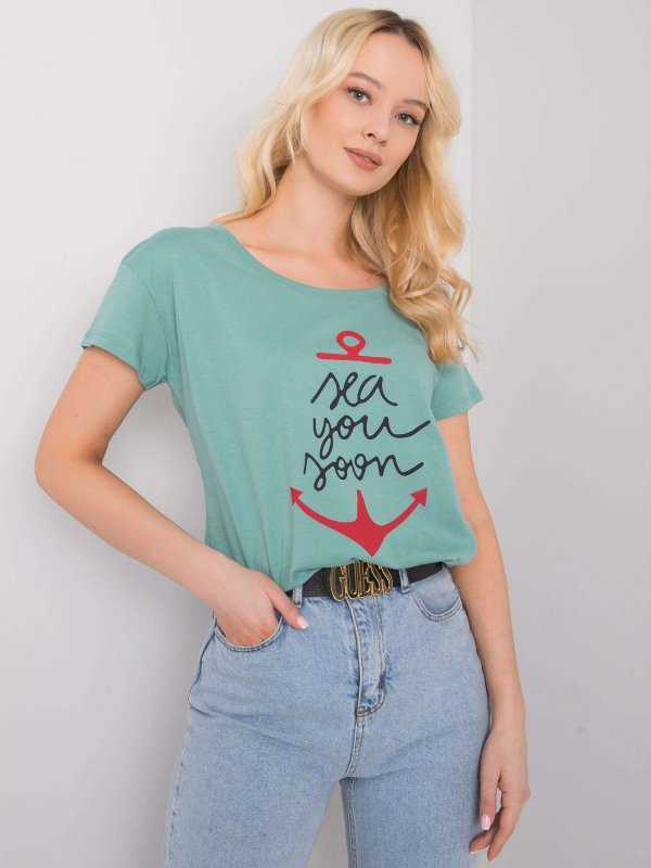 T-shirt-FA-TS-7196.74P-pistacjowy rozmiar - ONE SIZE