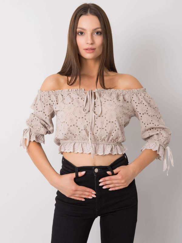 Top-TW-TP-BI-25455.43-beżowy rozmiar - L