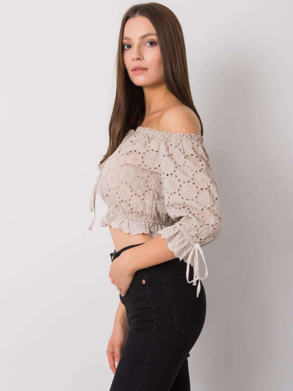 Top-TW-TP-BI-25455.43-beżowy rozmiar - L