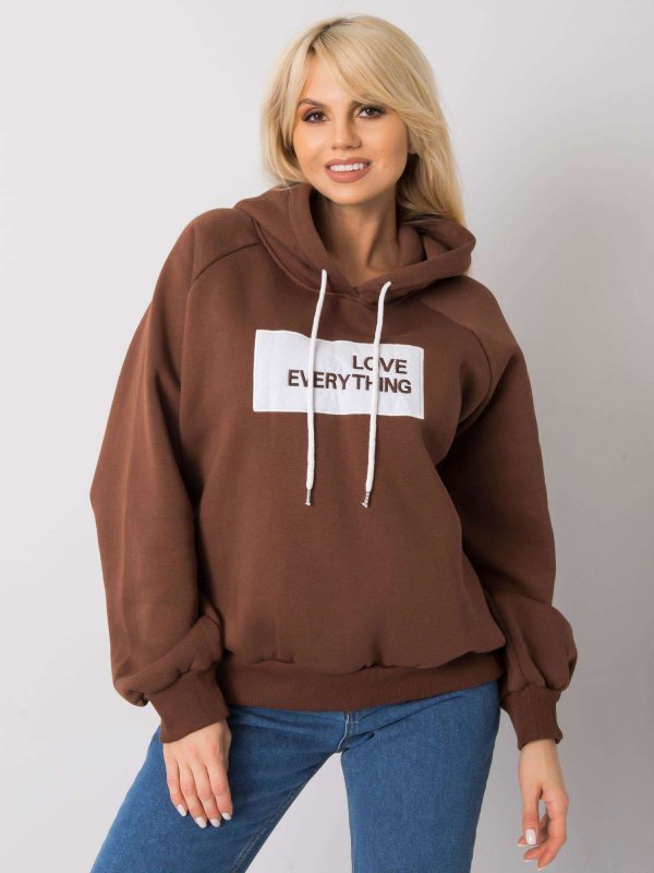Bluza-EM-BL-651/2.41X-ciemny brązowy rozmiar - L/XL