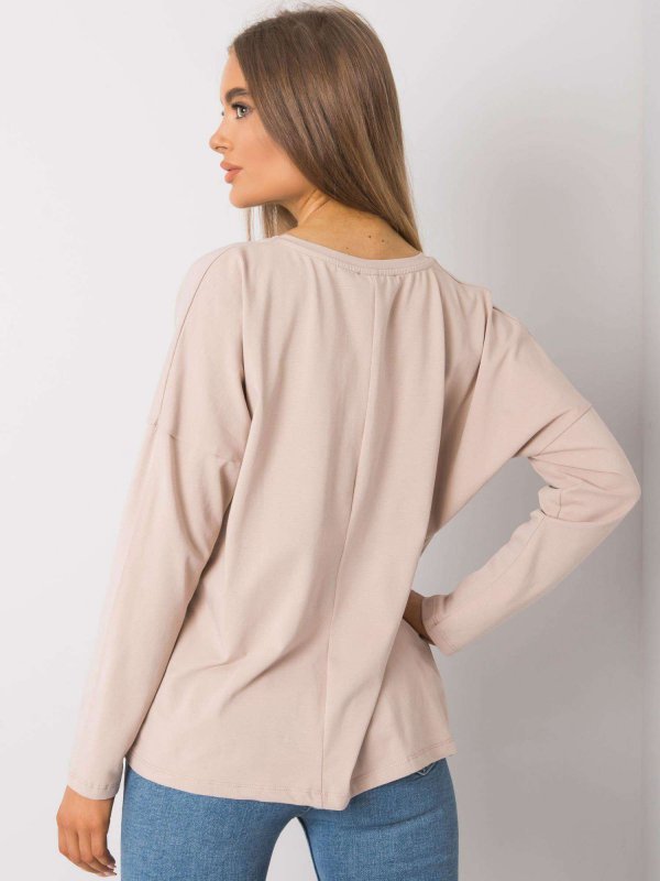 Bluzka-RV-BZ-7209.24P-beżowy rozmiar - L/XL