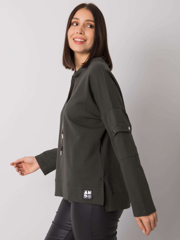 Bluzka-RV-BZ-7228.64-ciemny khaki rozmiar - ONE SIZE
