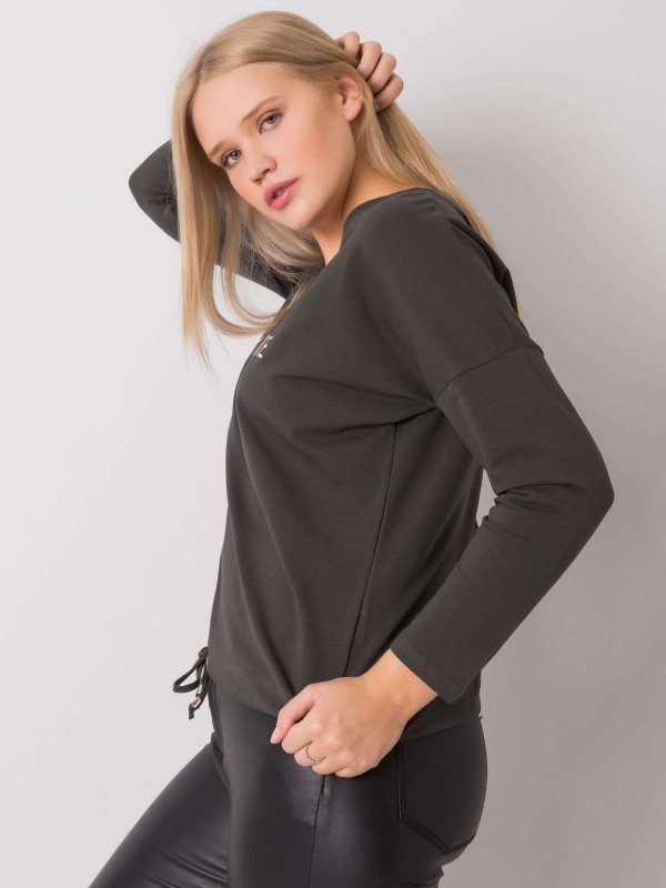 Bluzka-RV-BZ-7141.22-ciemny khaki rozmiar - ONE SIZE