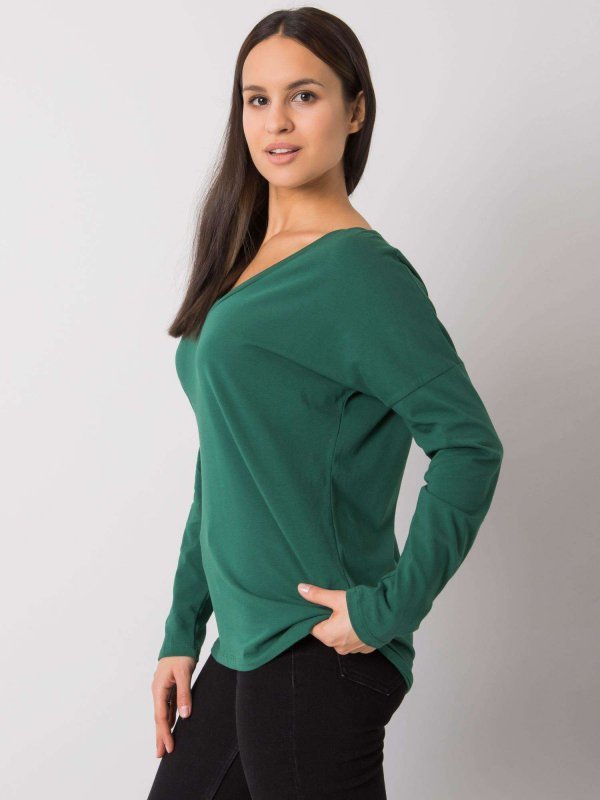 Bluzka-RV-BZ-7315.39X-ciemny zielony rozmiar - S/M