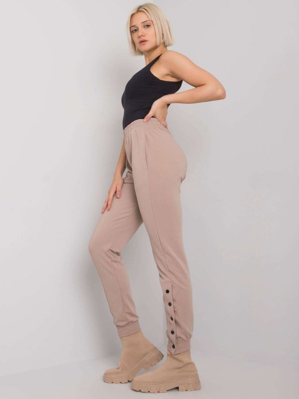 Spodnie dresowe-RV-DR-7365.17P-ciemny bezowy rozmiar - L/XL