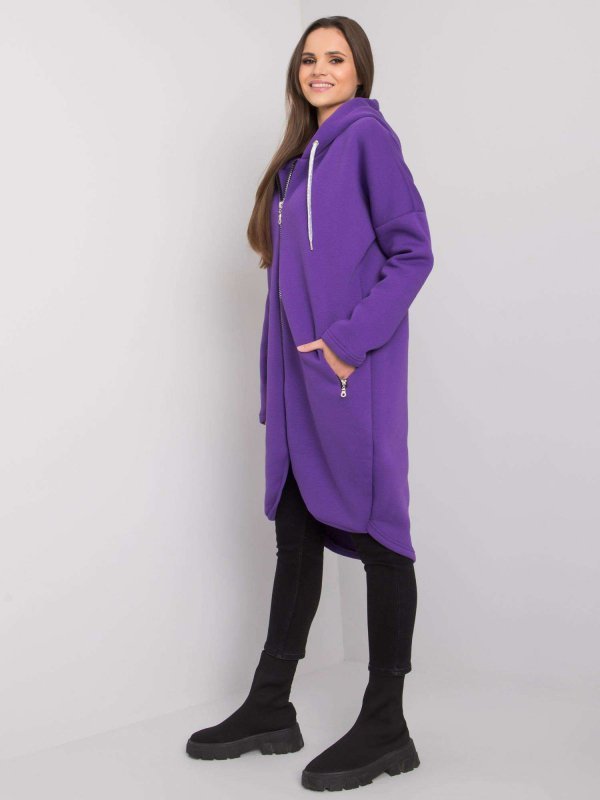 Bluza-RV-BL-5775.17X-ciemny fioletowy rozmiar - S/M