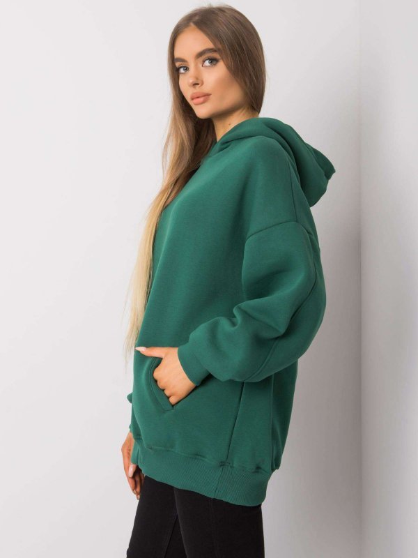 Bluza-RV-BL-6989.37X-ciemny zielony rozmiar - L/XL
