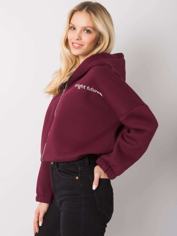Bluza-RV-BL-7366.31-bordowy rozmiar - L/XL