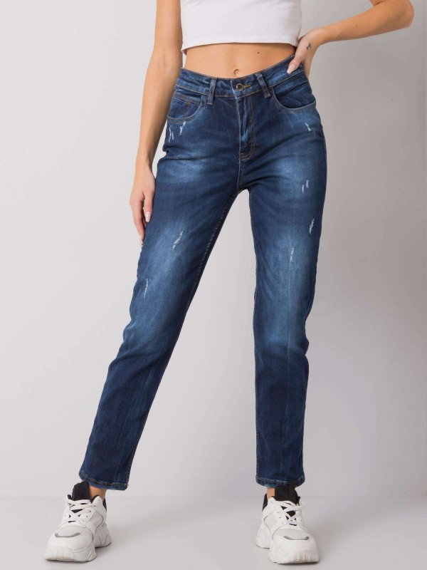 Spodnie jeans-MT-SP-1210.39P-ciemny niebieski rozmiar - 26