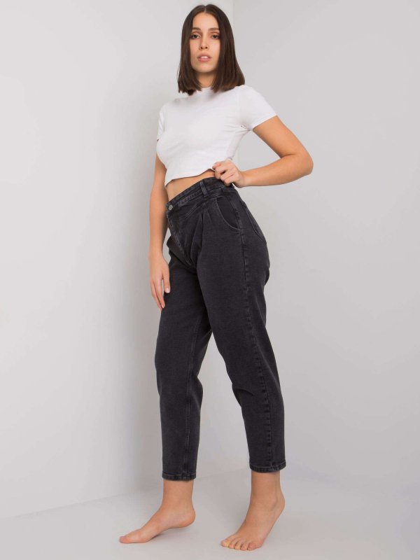 Spodnie jeans-MR-SP-263.65P-ciemny szary rozmiar - 29