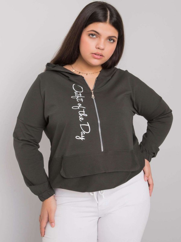 Bluza-RV-BL-7179.27-ciemny khaki rozmiar - ONE SIZE